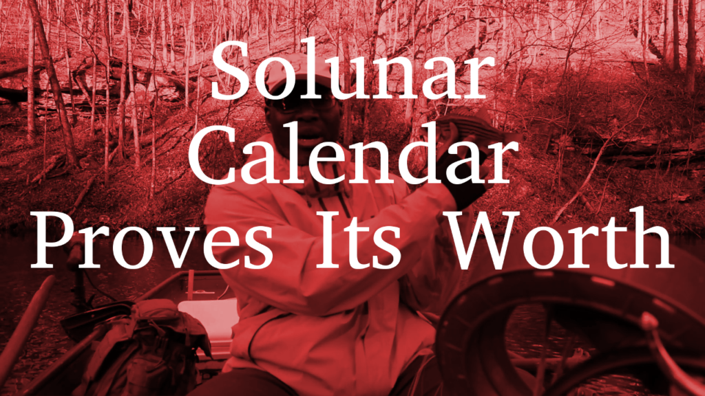 solunar calendar Black Warrior Lures